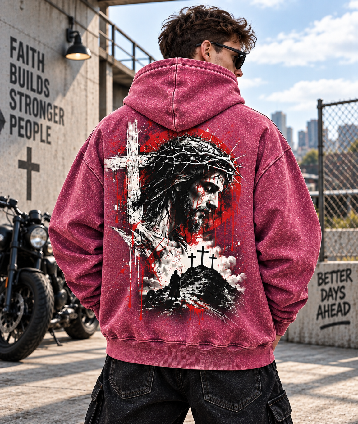 Faith & Cross Vintage Hoodie