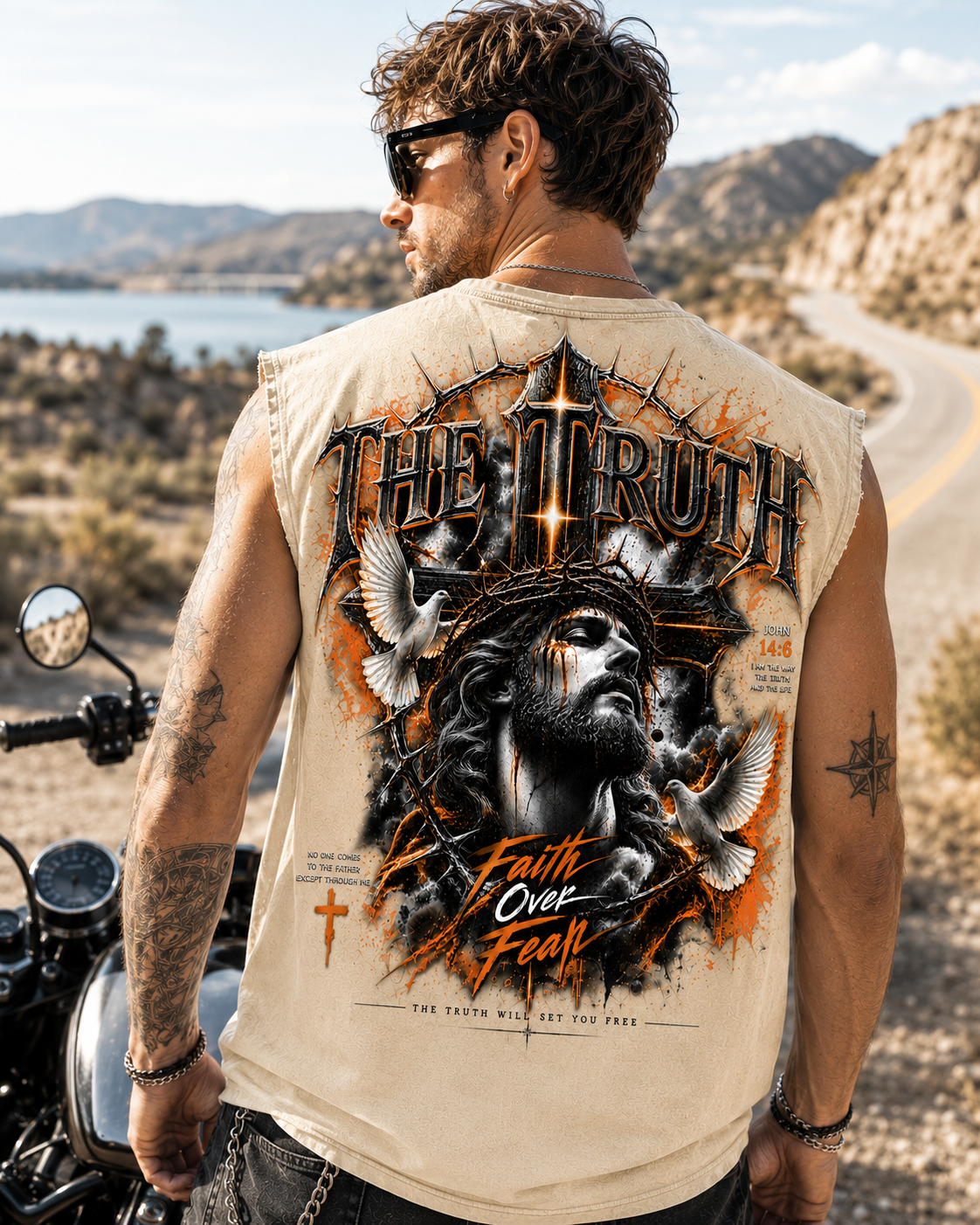 The Truth – Faith Over Fear Washed Tee