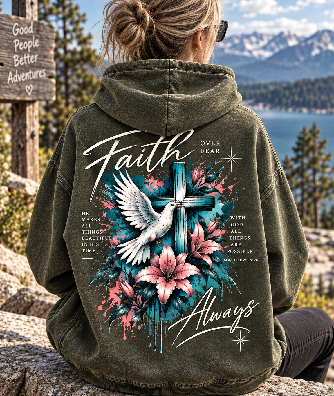 Faith Over Fear Hoodie – Vintage Christian Streetwear