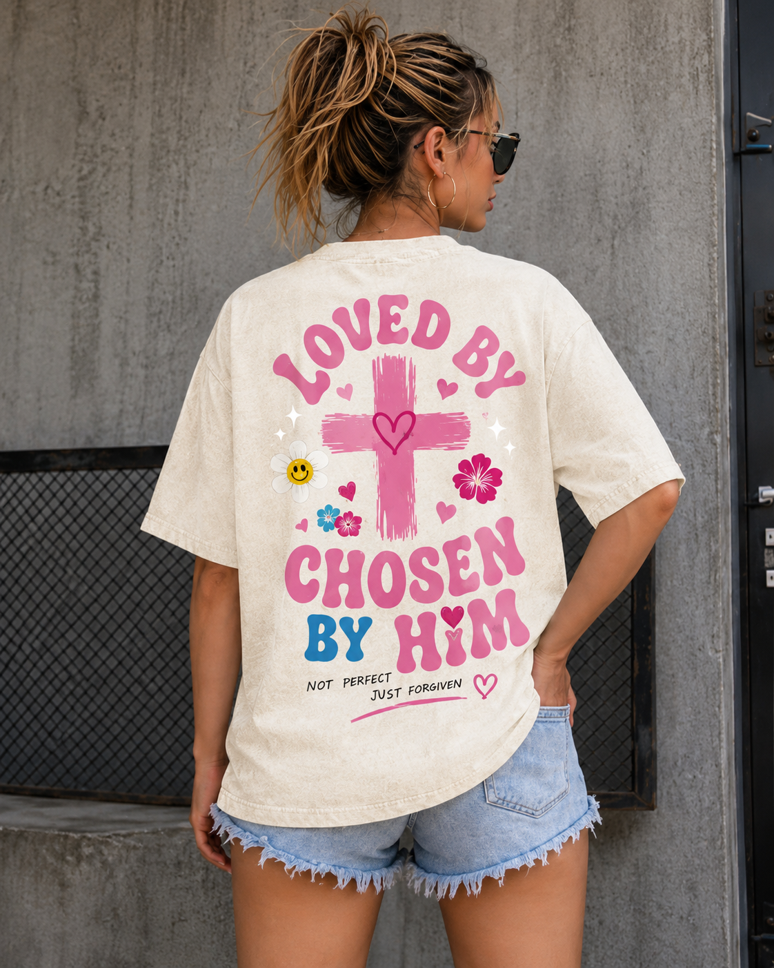 Loved By Jesus – Vintage Christian Graphic Tee