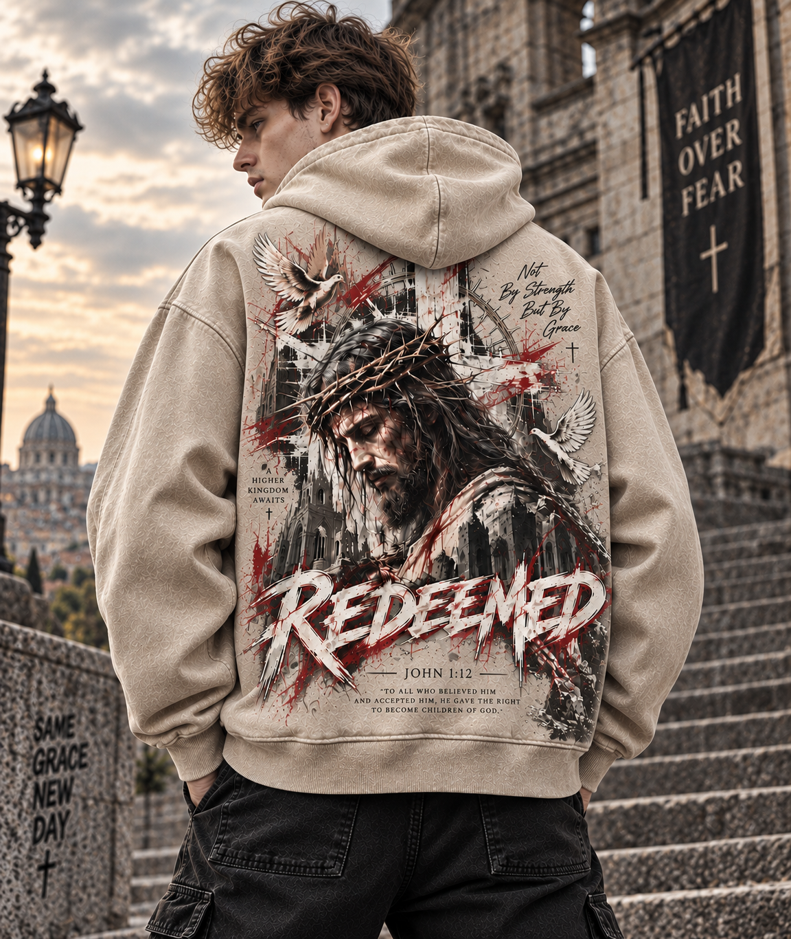 REDEEMED Faith Oversized Hoodie