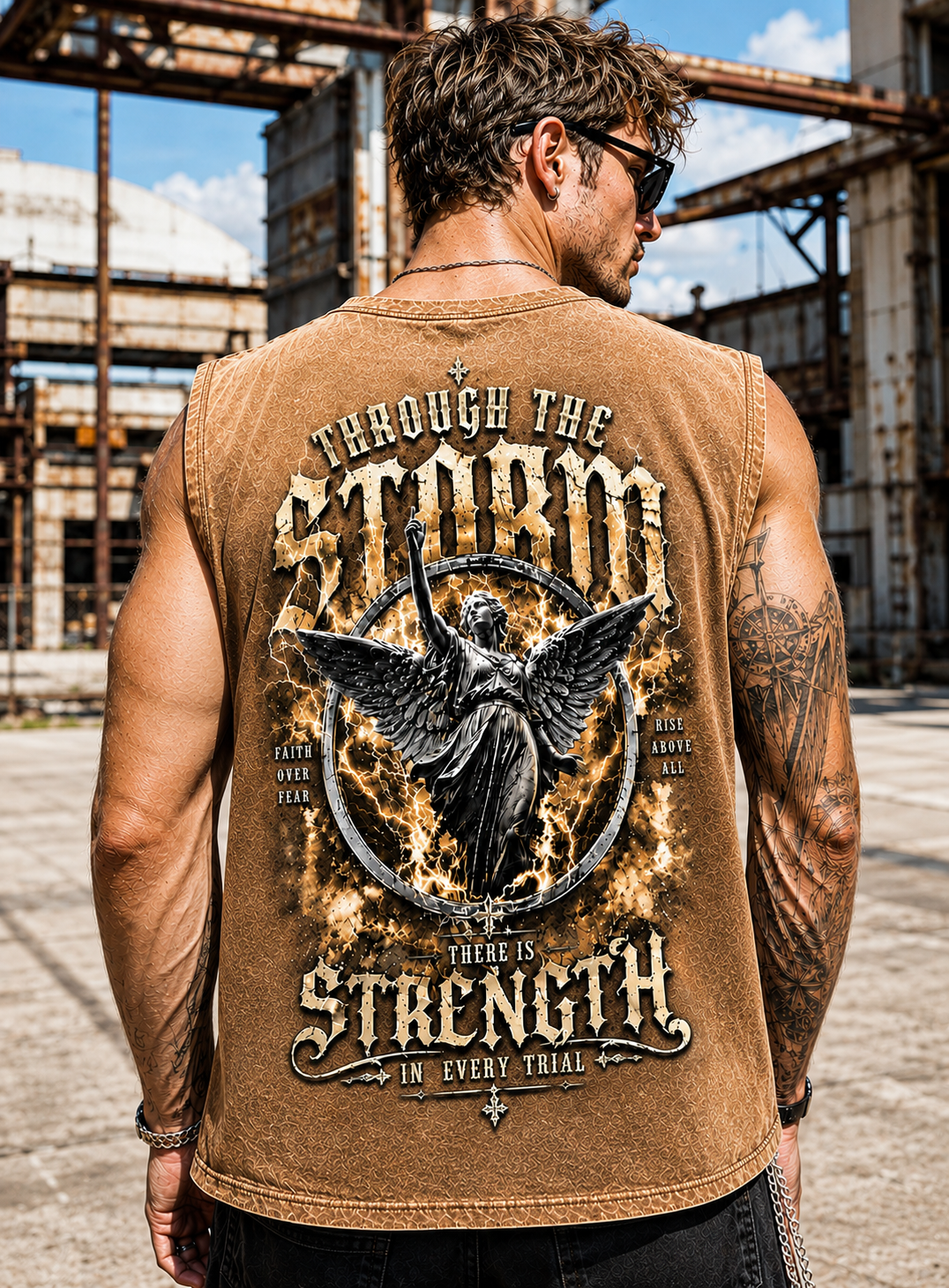 Through the Storm Angel Washed Tee