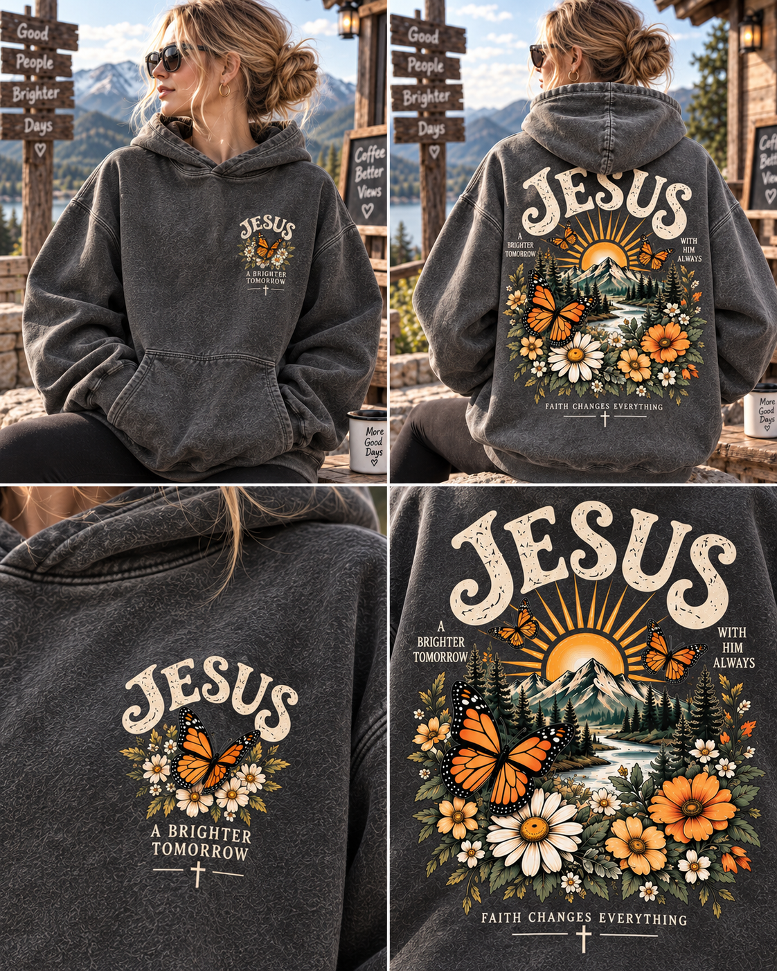 Jesus Faith & Brighter Days Hoodie