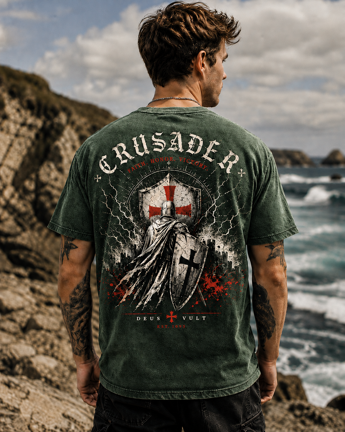 Crusader Vintage Washed Graphic Tee