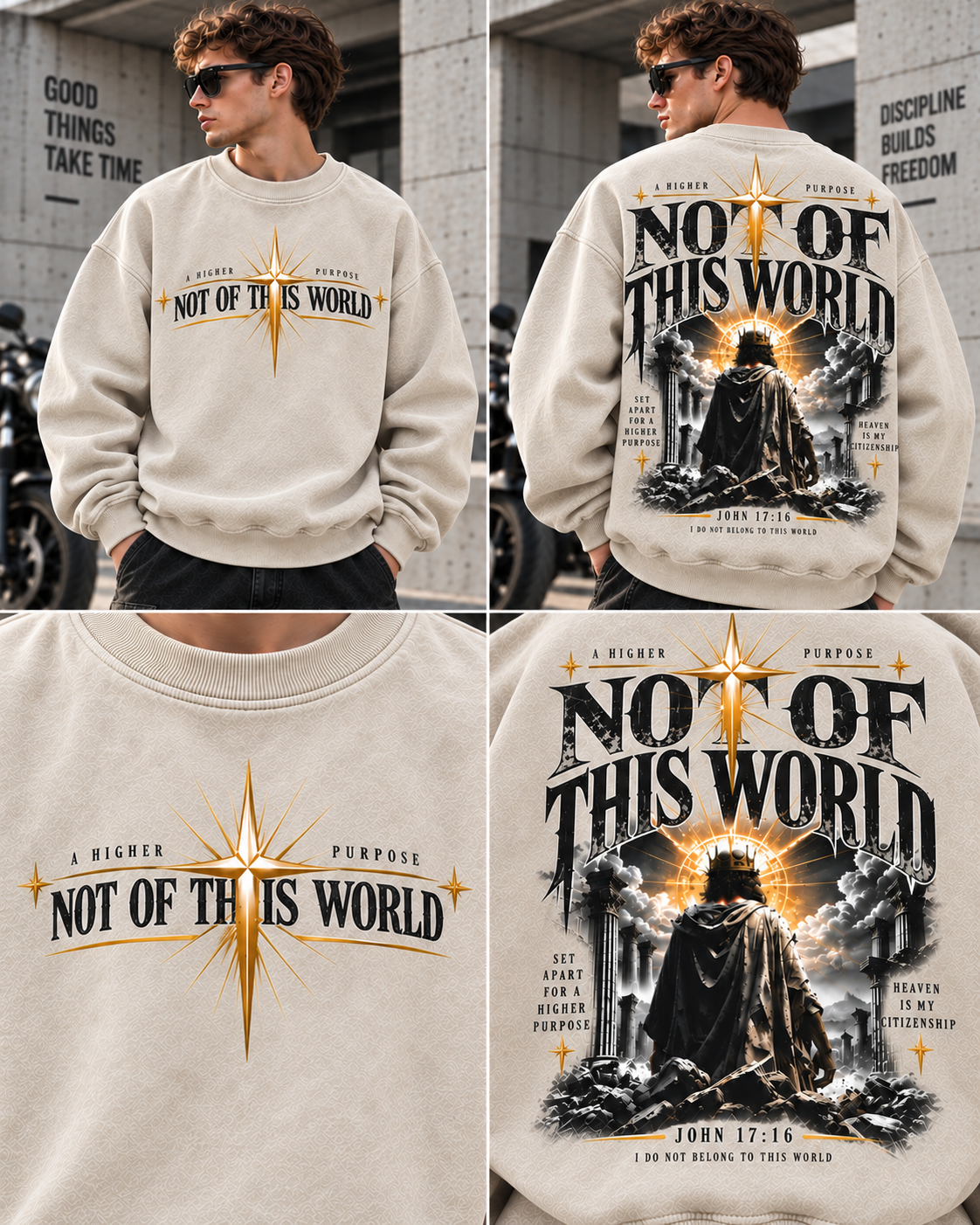 Not Of This World – Vintage Faith Sweatshirt