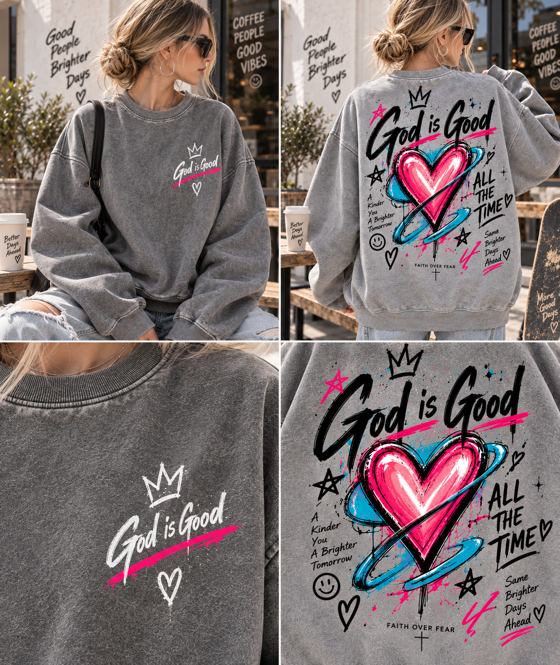 God Is Good – Faith Over Fear Sweatshirt