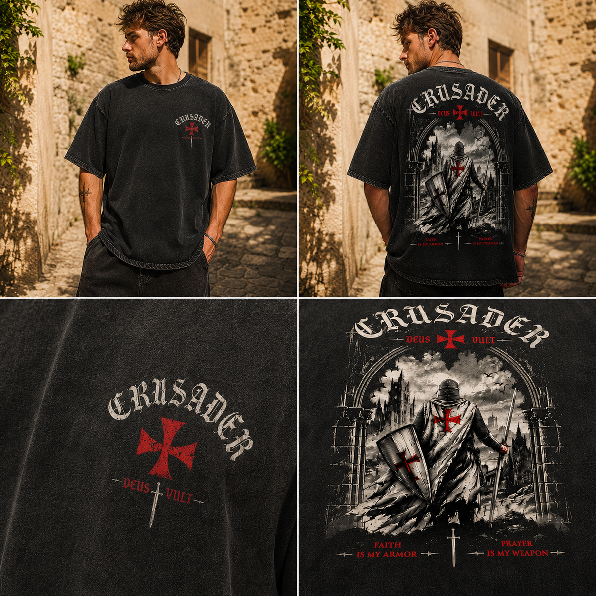 Crusader Vintage Oversized Tee