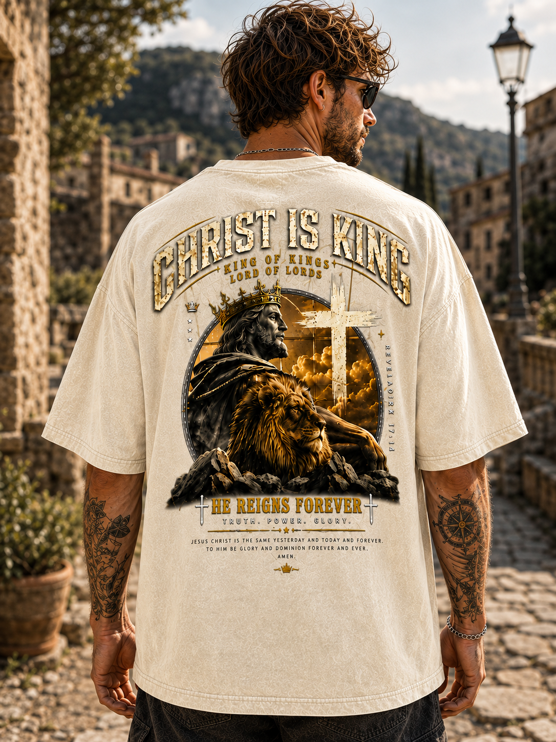 Christ Is King Vintage Graphic Tee