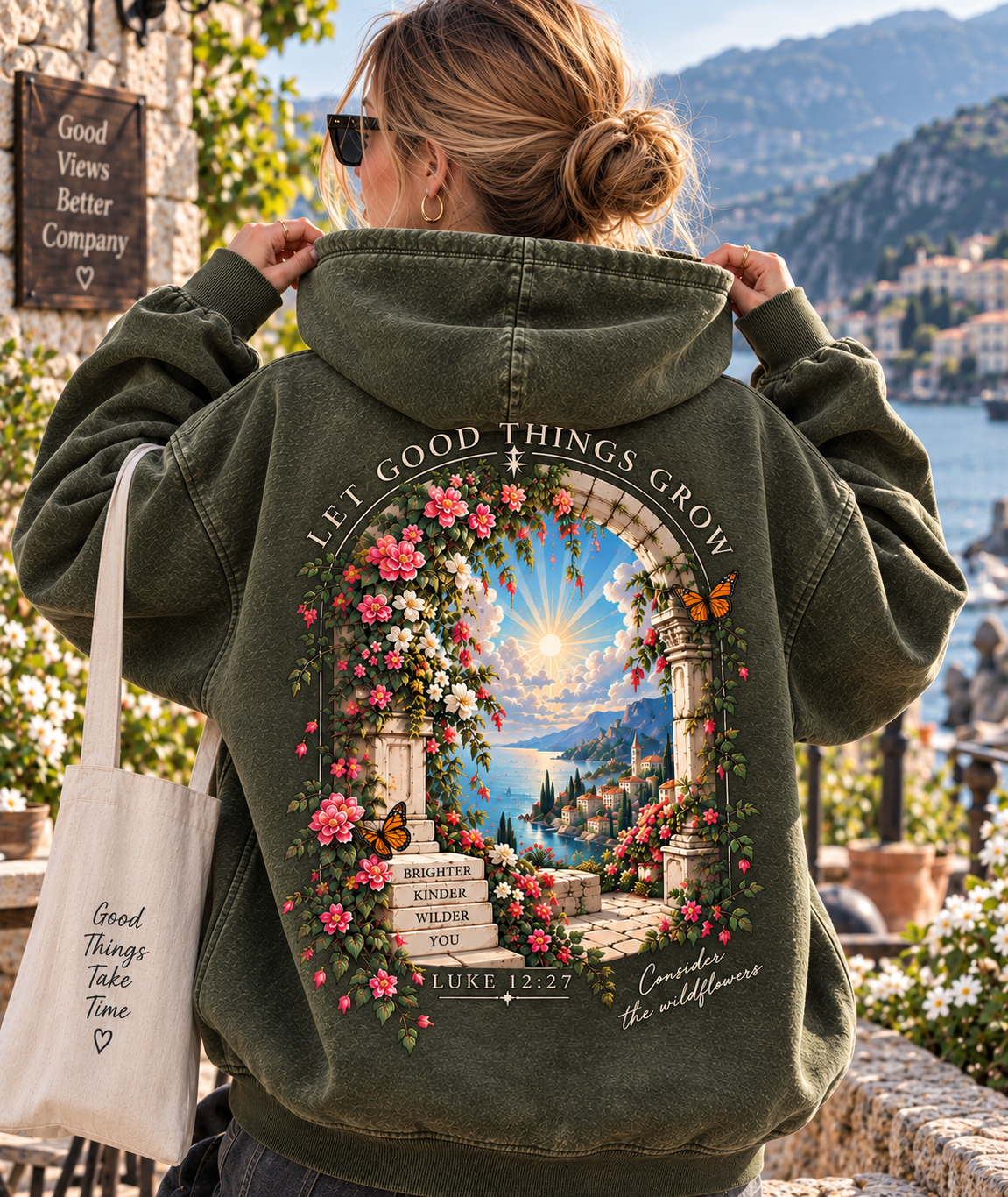 Vintage Wildflower Hoodie – Let Good Things Grow