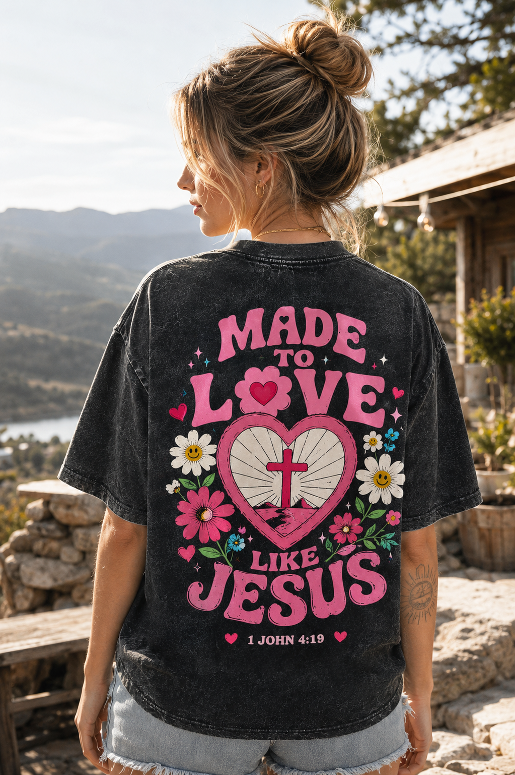 Made to Love Like Jesus – Vintage Christian Graphic Tee