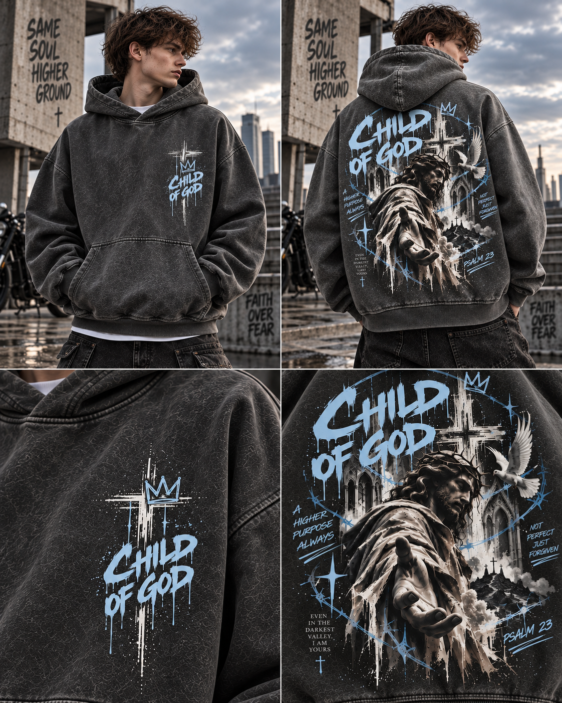 Child of God Vintage Hoodie – Faith Graphic