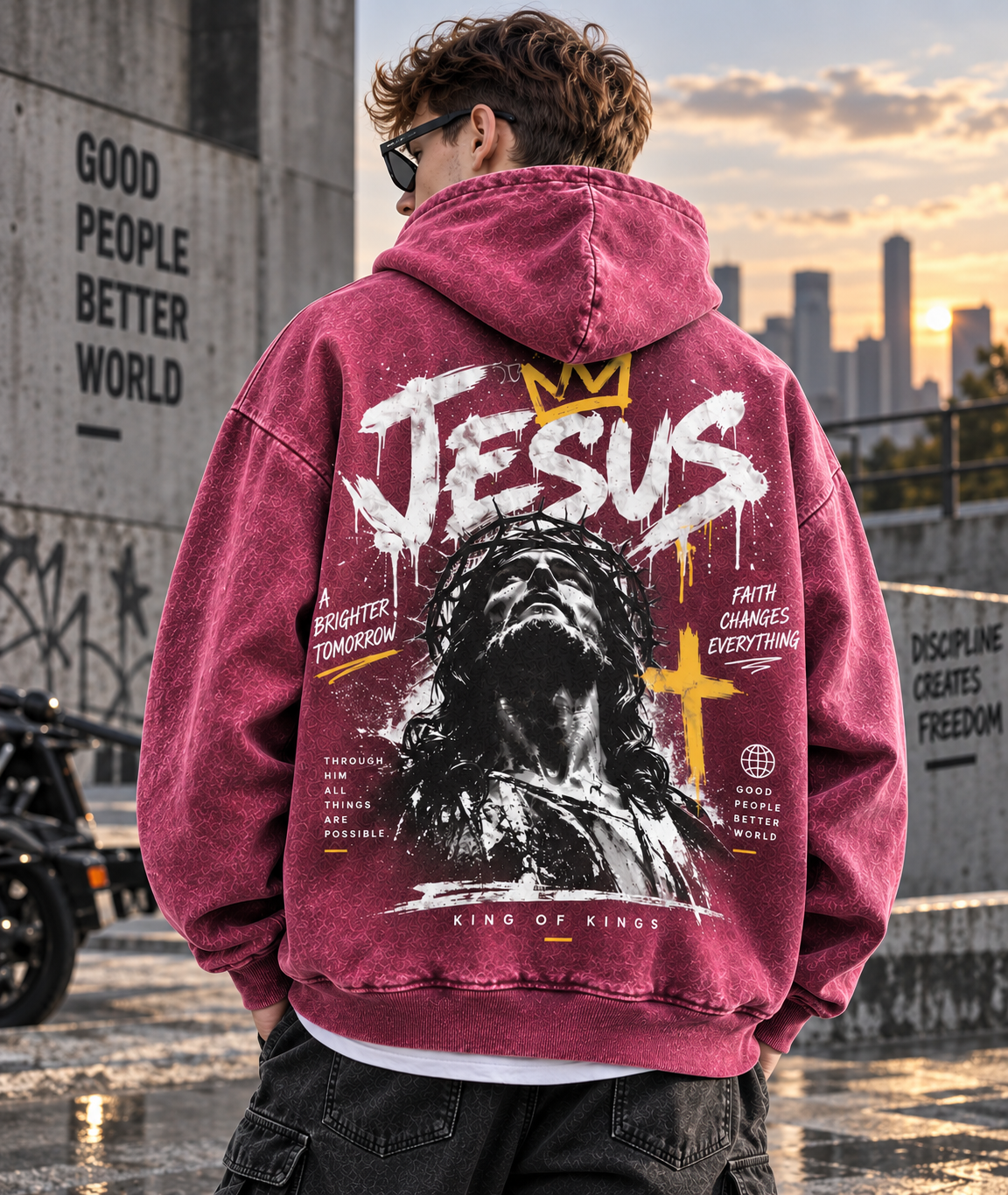 King of Kings Washed Hoodie