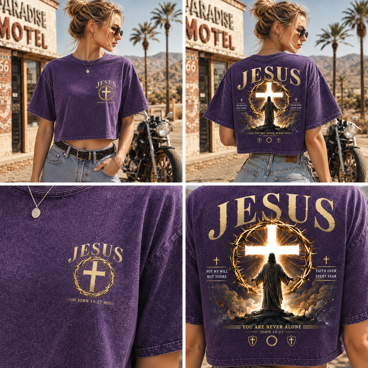 Jesus Faith Crop Top – Vintage Style