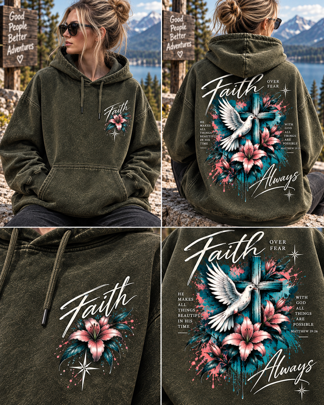 Faith Over Fear Hoodie – Vintage Christian Streetwear