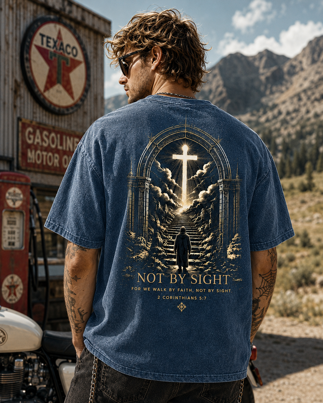 Not By Sight Vintage Faith Tee