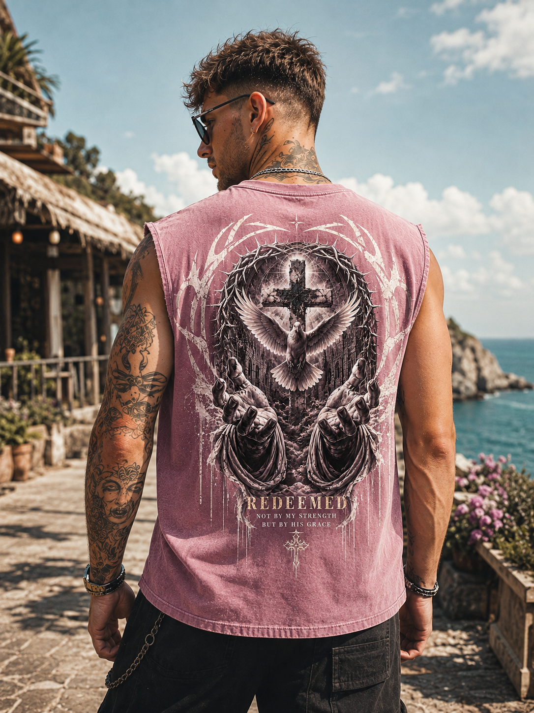 Redeemed Gothic Muscle Tee