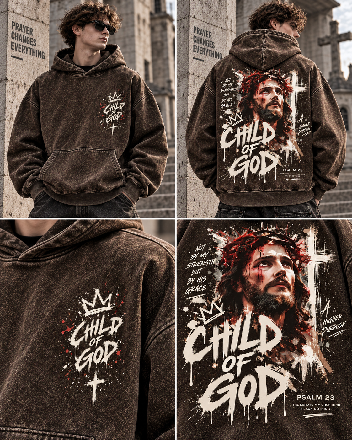 Child of God Vintage Faith Hoodie
