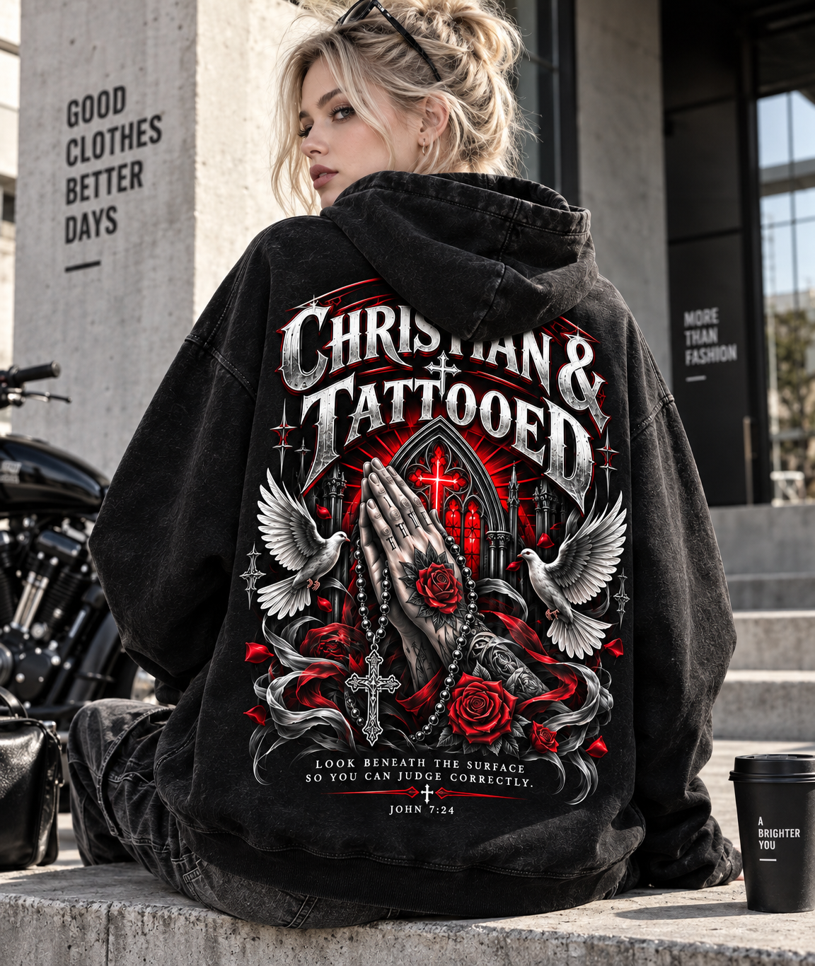 Christian & Tattooed – Vintage Faith Hoodie
