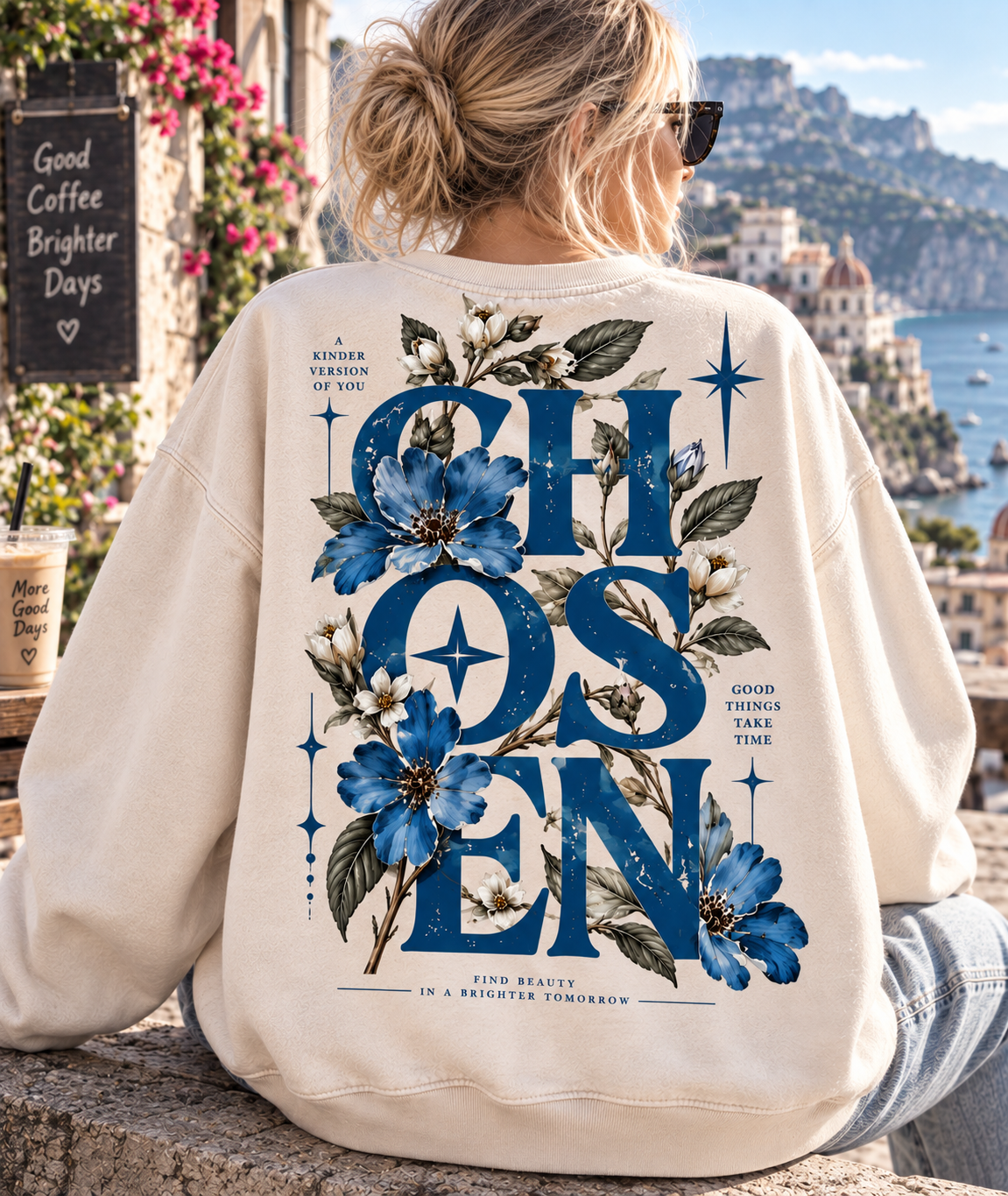 CHOSEN Floral Vintage Sweatshirt