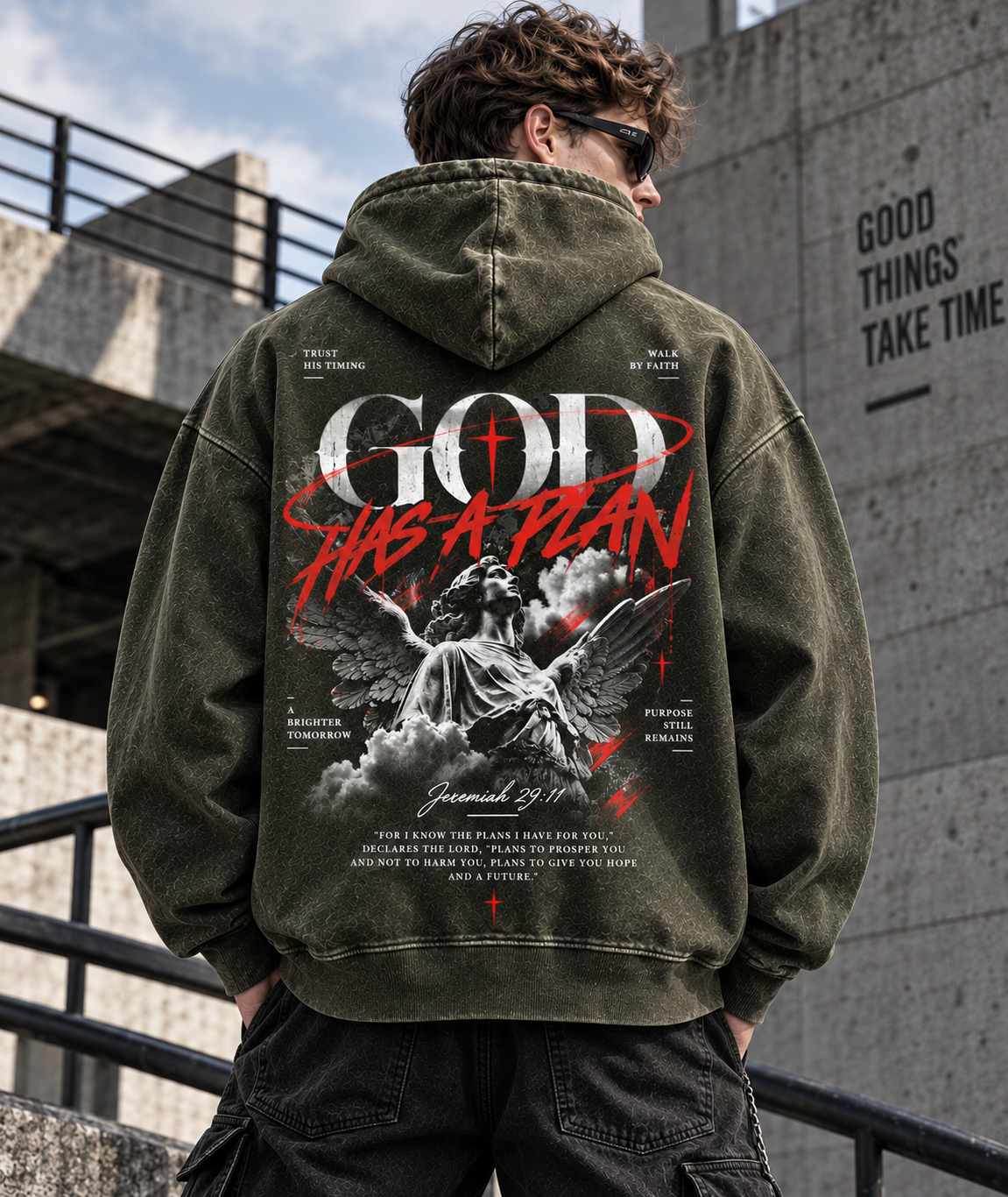 God Has A Plan – Vintage Faith Hoodie
