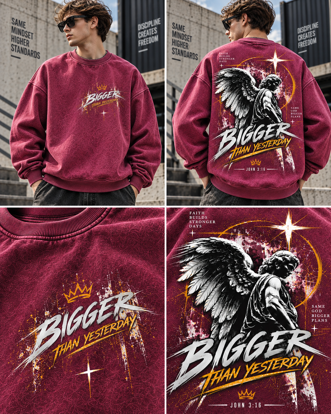 Bigger Than Yesterday – Vintage Faith Sweatshirt
