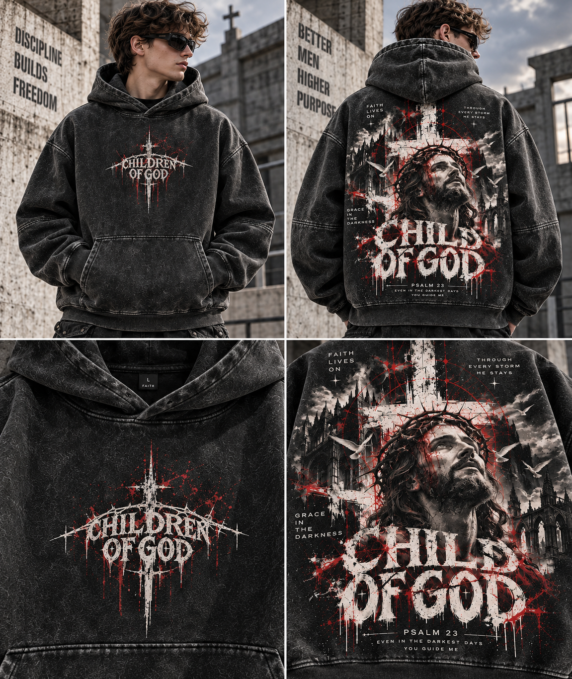 Children of God – Vintage Faith Hoodie