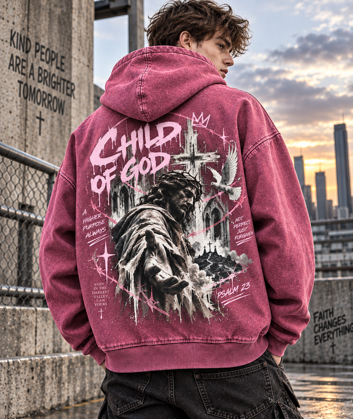Child of God Vintage Hoodie – Faith Graphic