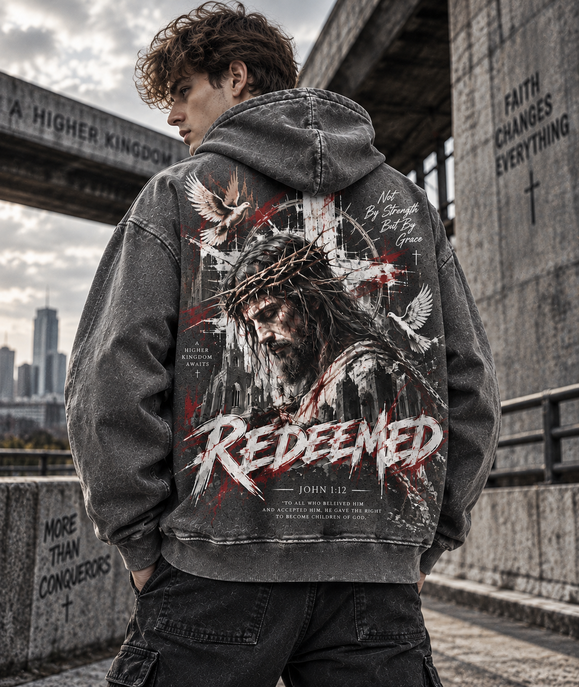 REDEEMED Faith Oversized Hoodie
