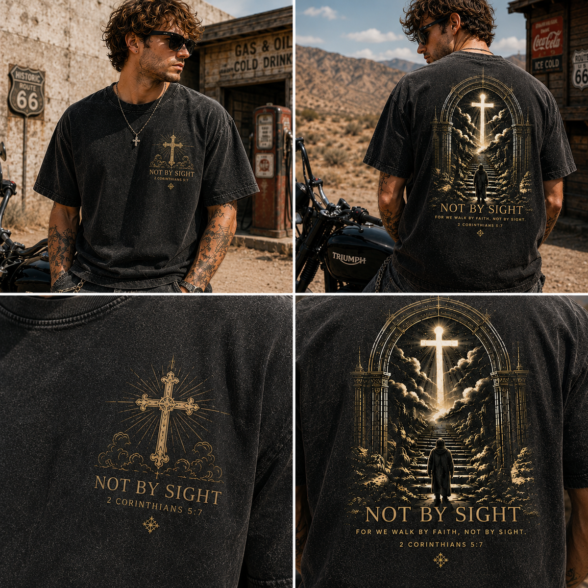 Not By Sight Vintage Faith Tee