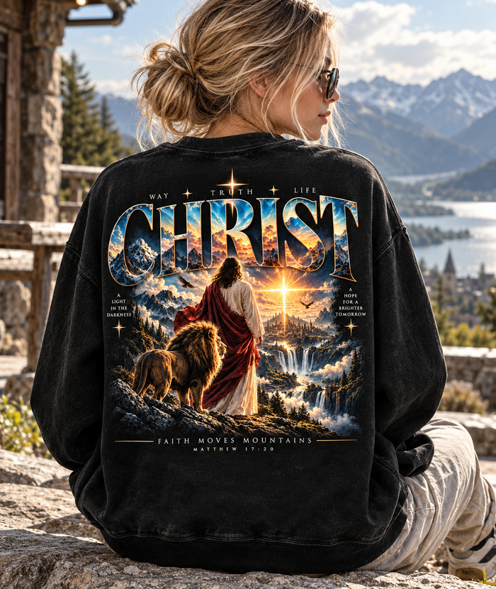 Christ Faith Moves Mountains Sweatshirt