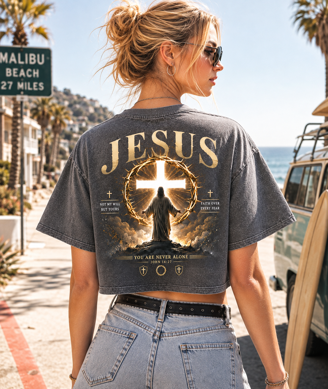 Jesus Faith Crop Top – Vintage Style