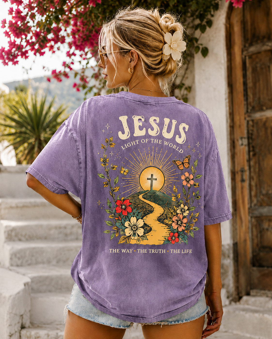 Jesus Vintage Washed Tee – Faith & Freedom