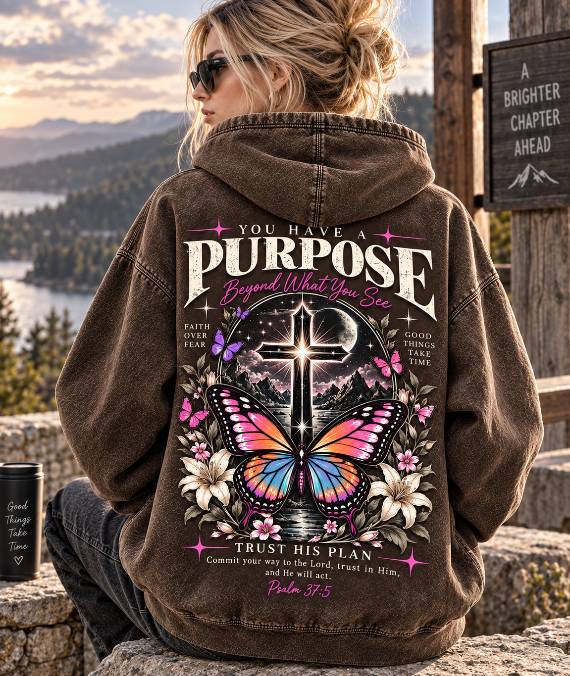 Purpose Faith Hoodie – Vintage Christian Style