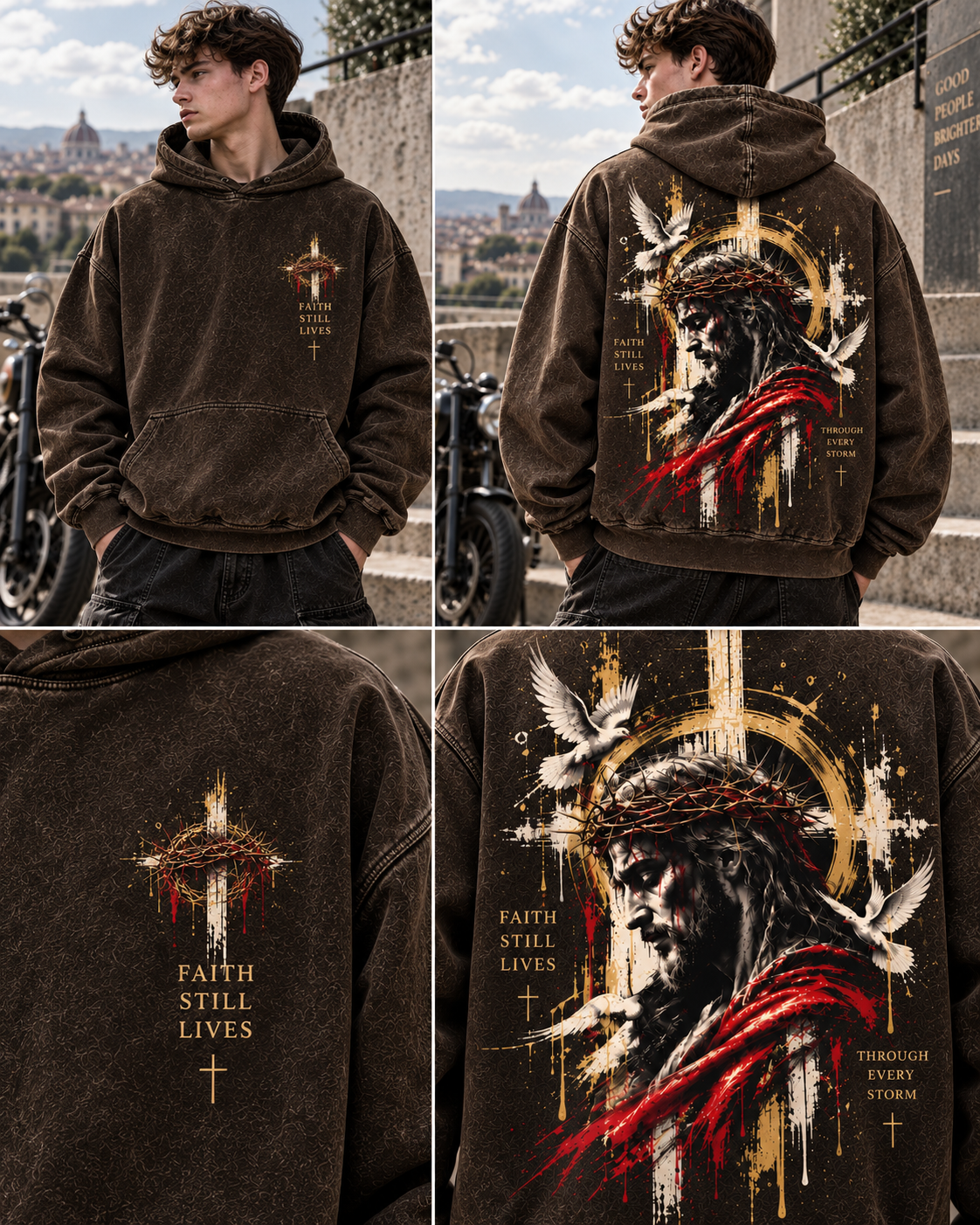 Faith Still Lives Hoodie – Vintage Christian Streetwear