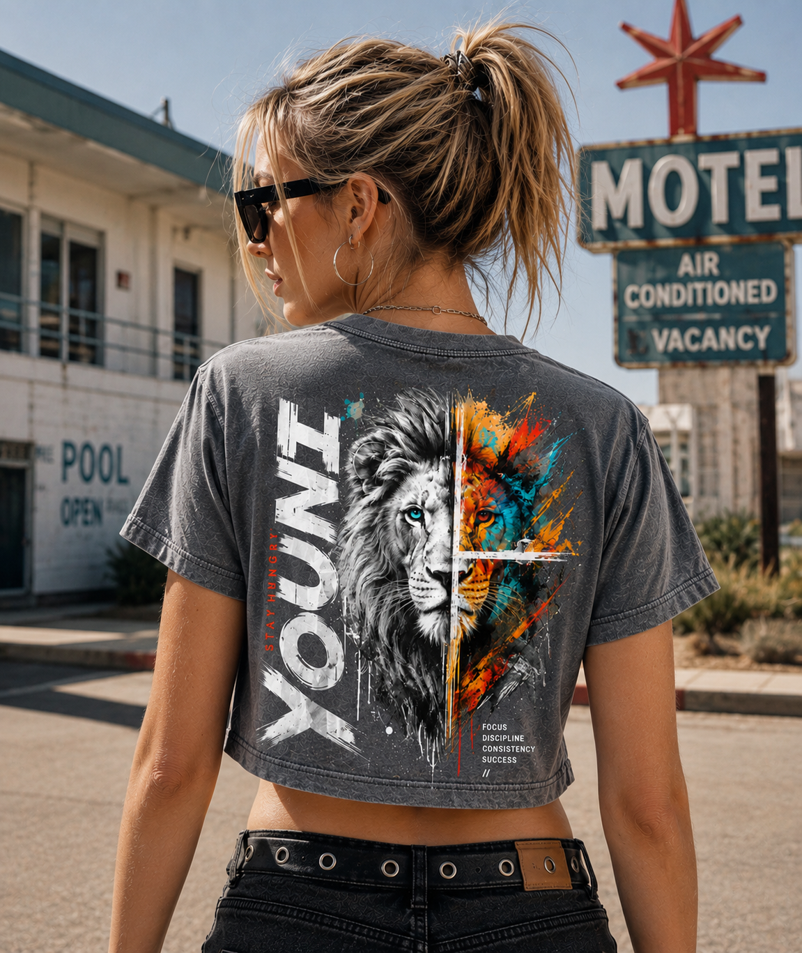 YOUNG Lion – Stay Hungry Crop Top