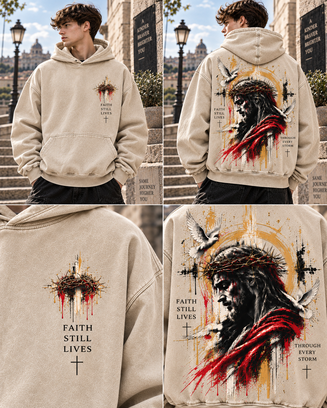 Faith Still Lives Hoodie – Vintage Christian Streetwear