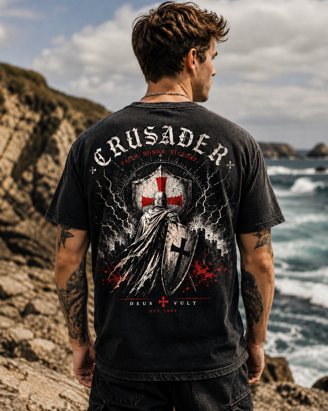 Crusader Vintage Washed Graphic Tee