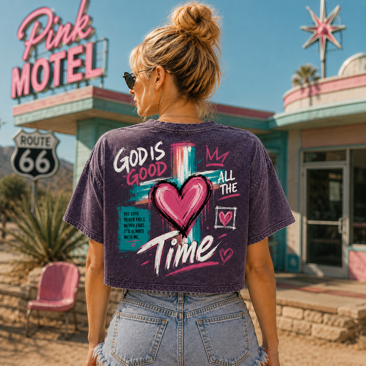 God Is Good – Faith Graphic Crop Top