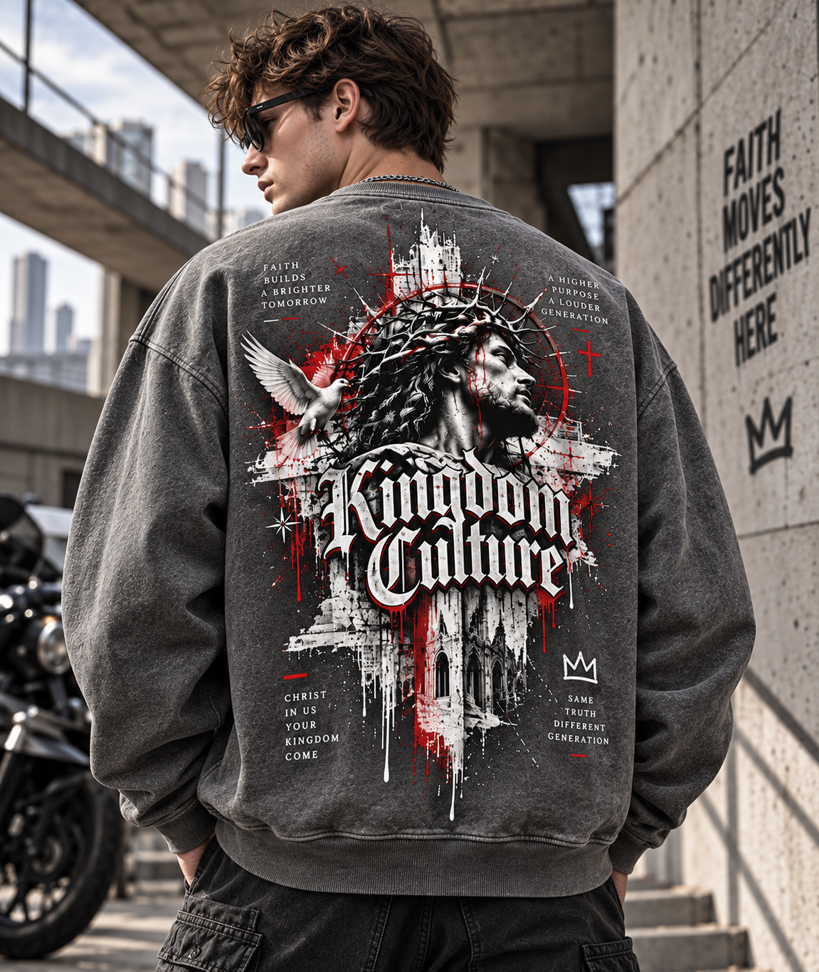 Kingdom Culture Vintage Washed Sweatshirt