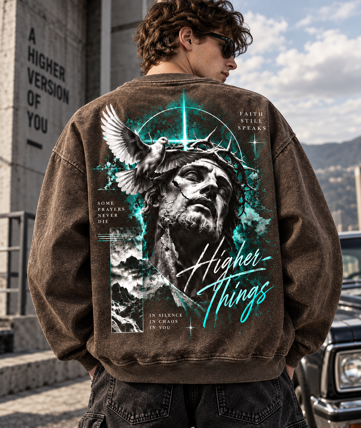 Higher Things Vintage Graphic Sweatshirt
