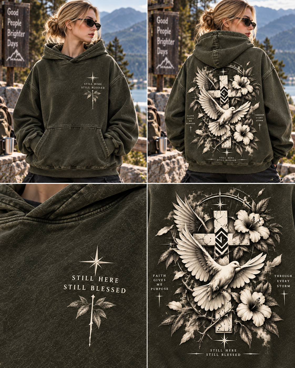 Faith Still Blessed – Vintage Dove Hoodie