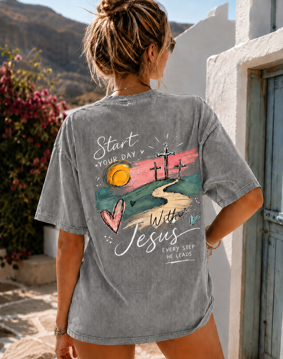 Vintage Jesus Graphic T-Shirt – Faith & Love