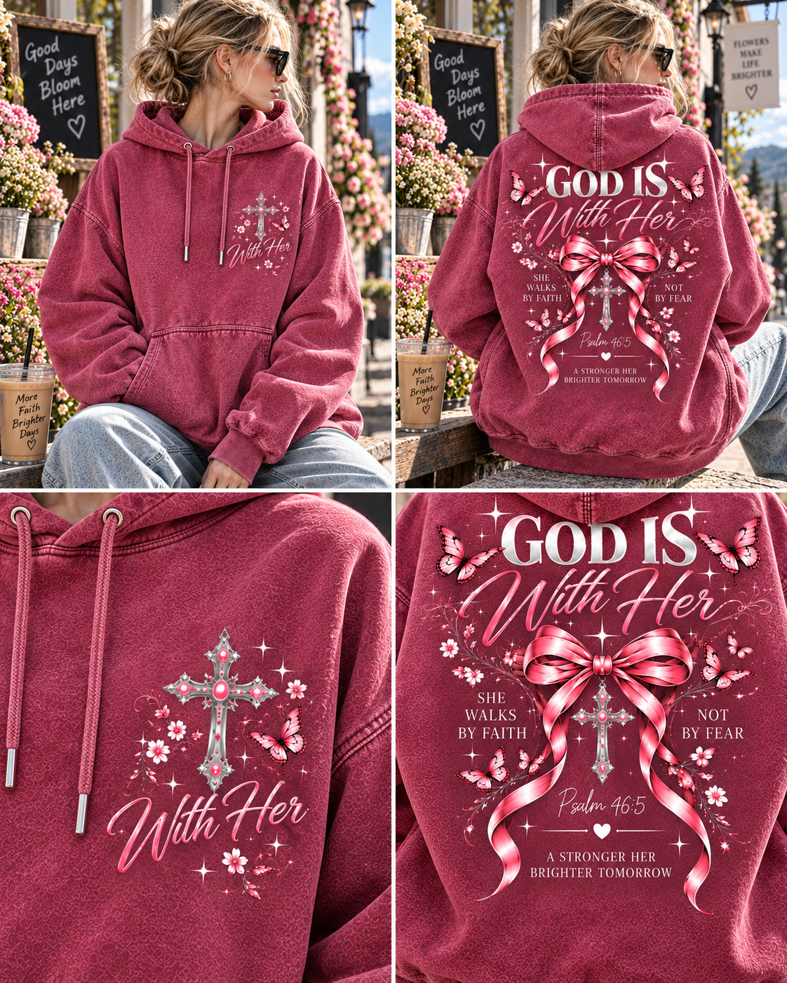 GOD Is With Her – Faith & Grace Hoodie