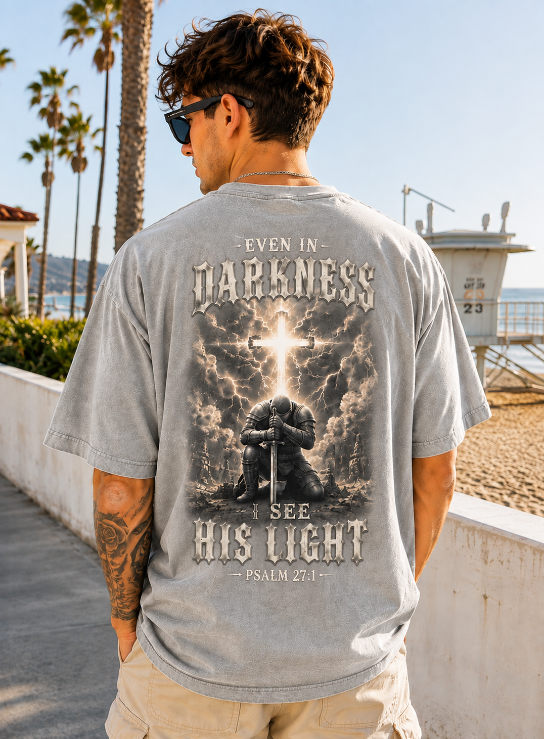 Faith Over Fear – Christian Warrior Tee