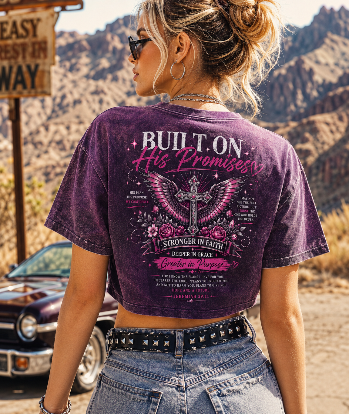 Built on His Promises – Faith Crop Top