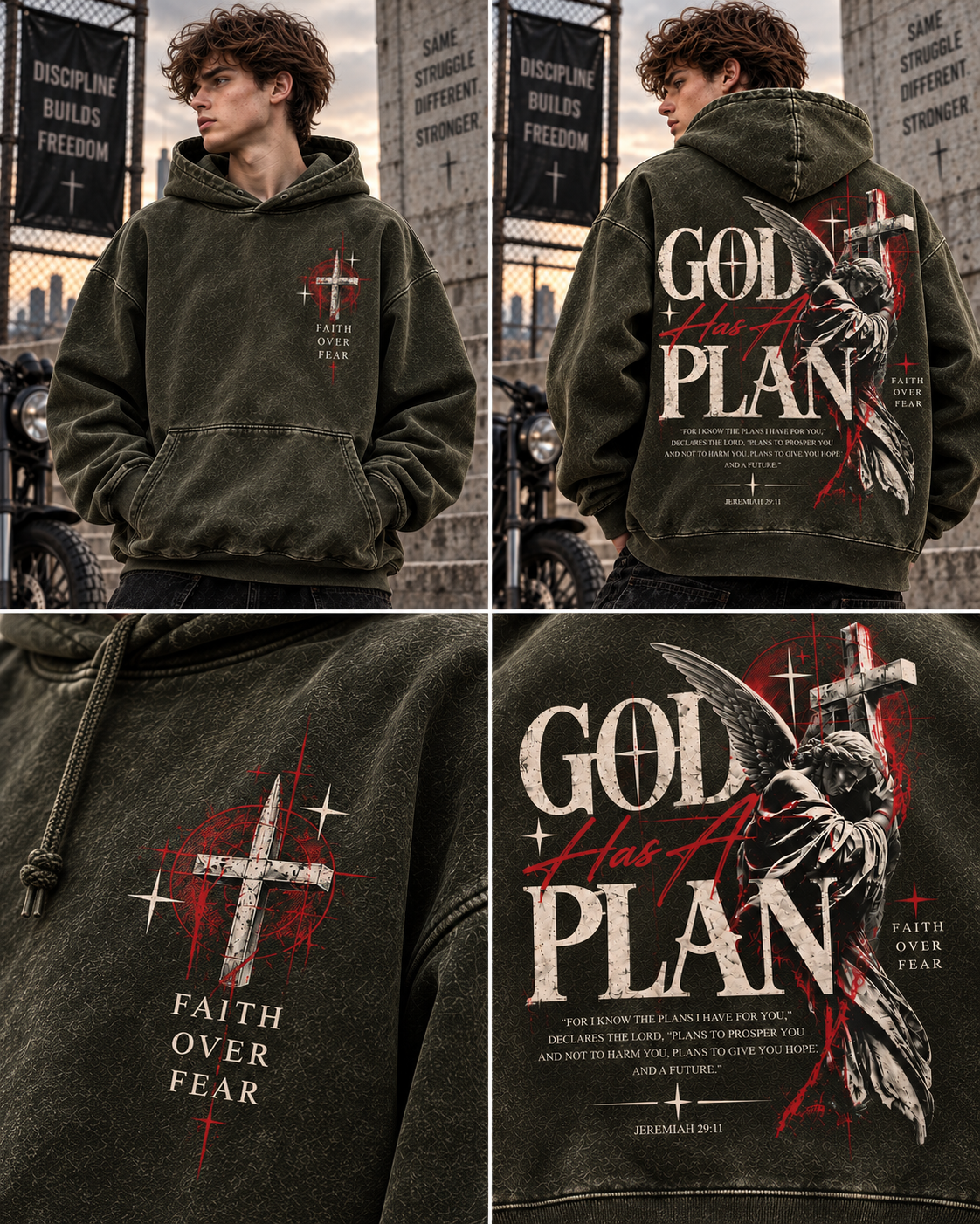 GOD Has A Plan – Faith Over Fear Hoodie