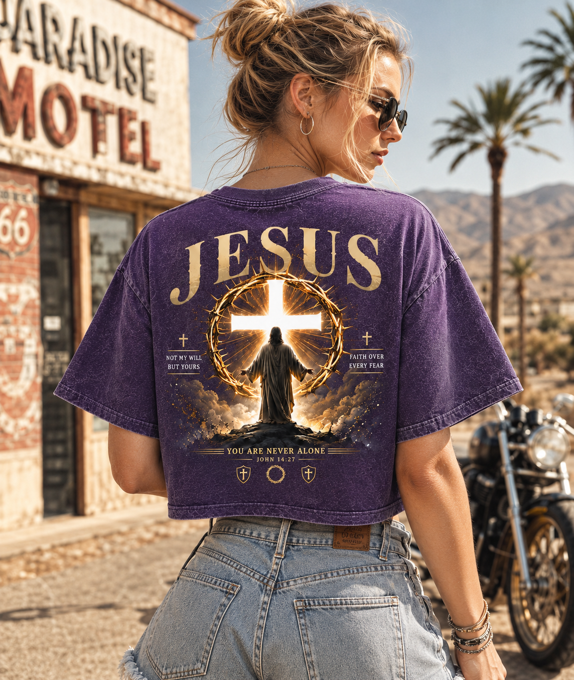 Jesus Faith Crop Top – Vintage Style