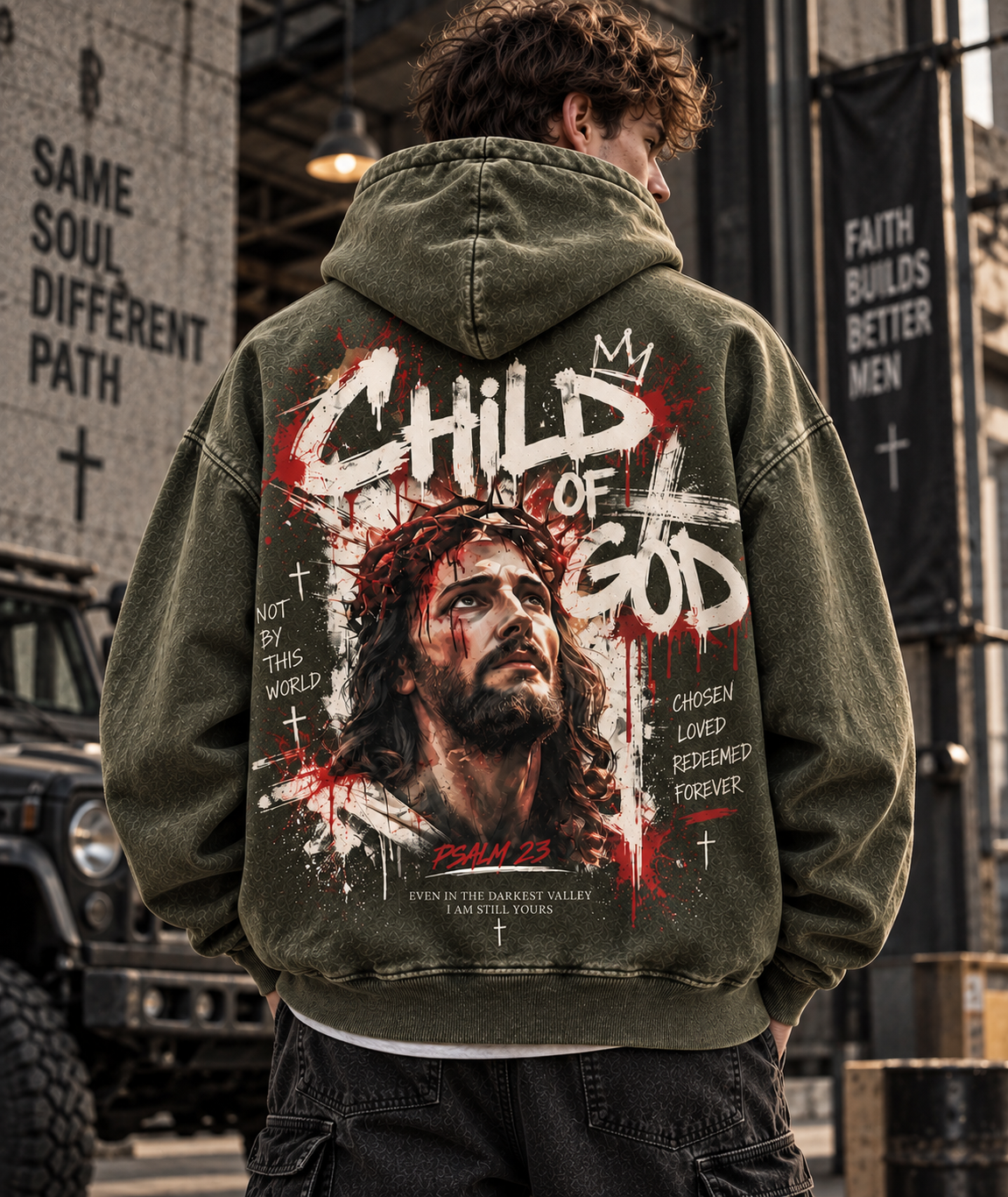 Child of God Vintage Hoodie – Faith Streetwear