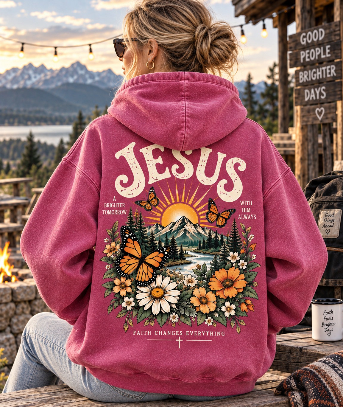 Jesus Faith & Brighter Days Hoodie