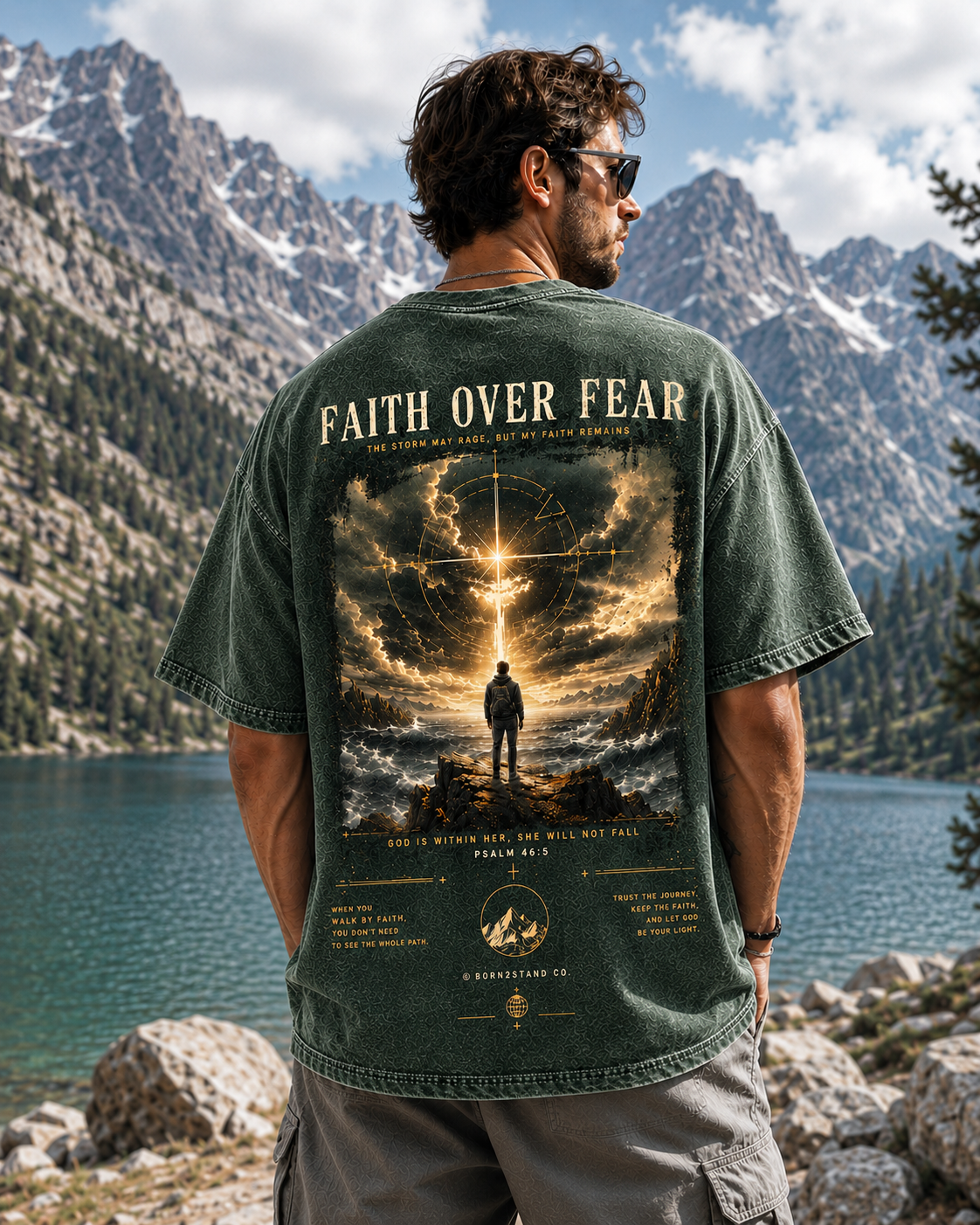 Faith Over Fear Vintage Graphic Tee